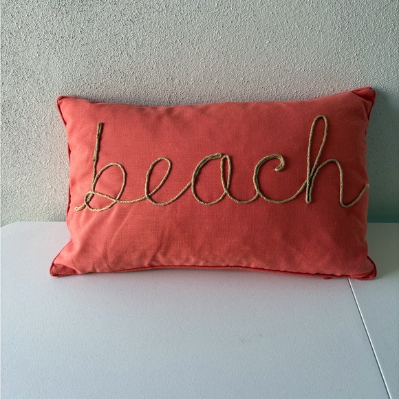 Coastal Decor Throw Pillows 3 Sizes Decor Starfish Beach Ocean‎ Embroidered - Picture 2 of 16